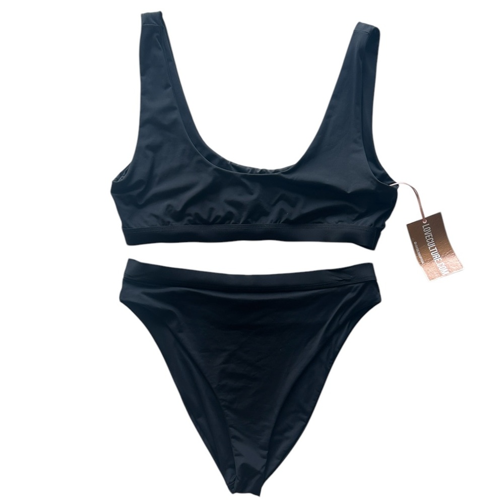 Love culture Black High Waisted Bikini